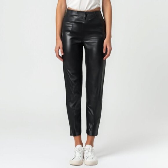 ❤️ NWT maurices Sleek Black Faux Leather Leggings XL - Picture 1 of 10